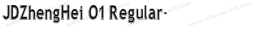 JDZhengHei O1 Regular字体转换